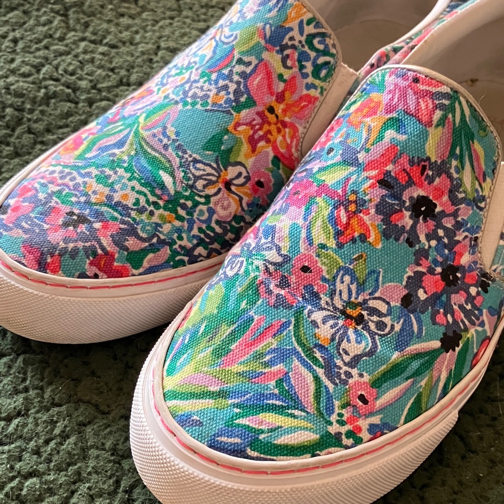 Lilly Pulitzer Slip-On Floral Canvas Shoes - Picture 4 of 5